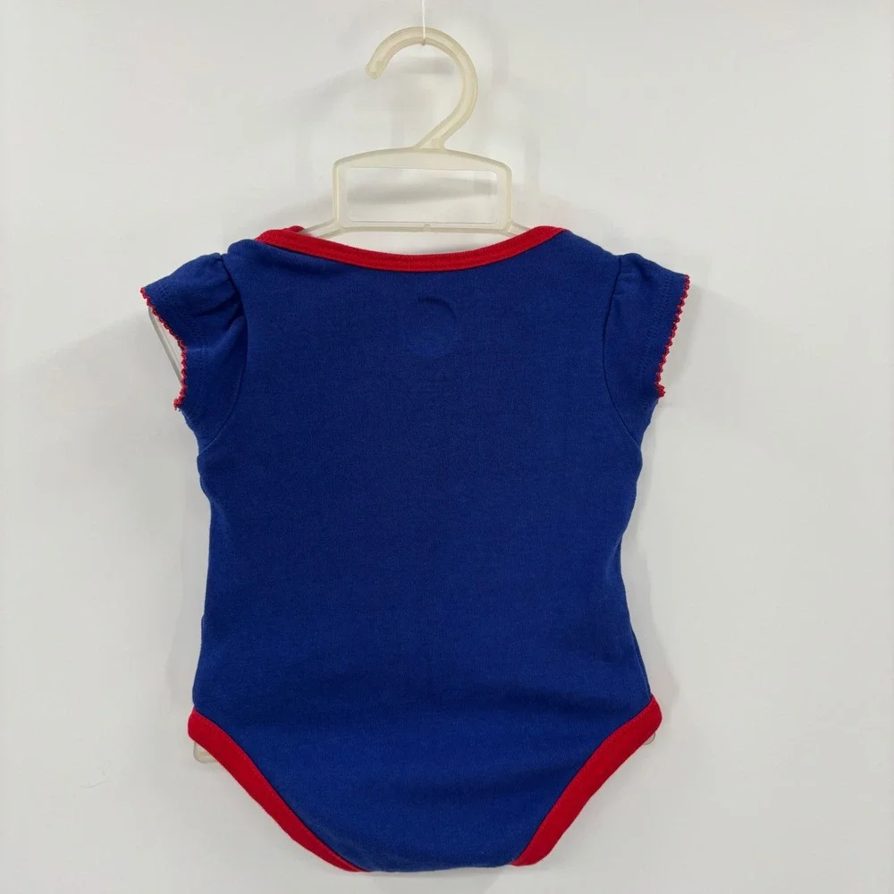 NHL Bodysuit Kids 3/6M Blue My First Rangers Season New York Hockey Fan Gear